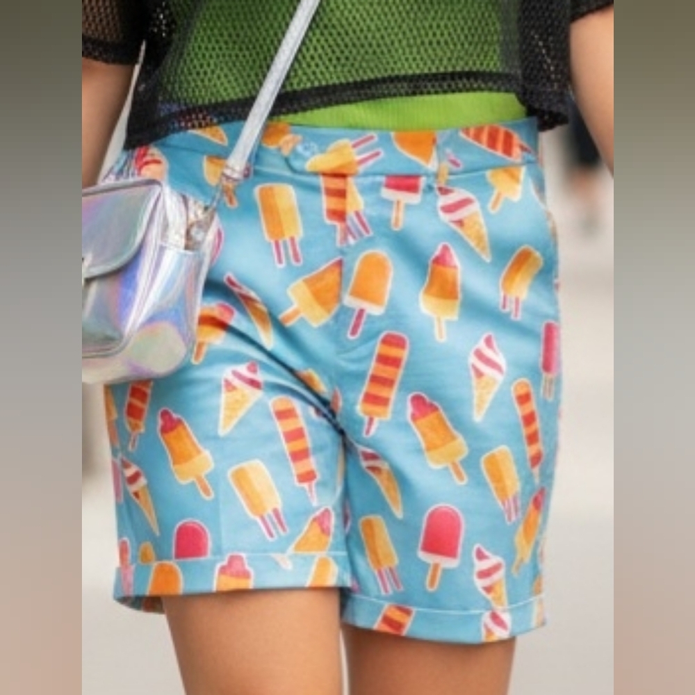 UNISEX🍭OppoSuits COOLEST Blue IcePop Print Shorts"200% AMAZING" The Netherlands